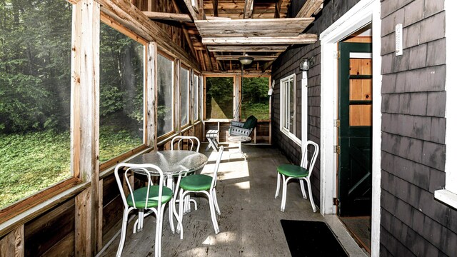 369 Narrow Gauge Trl, Hiram, ME 04041 - view of sunroom