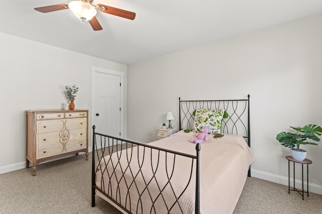 66 Old Dynamite Way, Gorham, ME 04038 - bedroom featuring light carpet, baseboards, and a ceiling fan