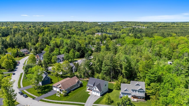 66 Old Dynamite Way, Gorham, ME 04038 - aerial perspective of suburban area featuring a heavily wooded area