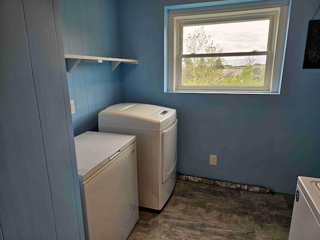 393 Main St, Limestone, ME 04750 - washroom featuring separate washer and dryer