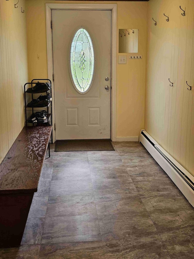 393 Main St, Limestone, ME 04750 - entrance foyer featuring baseboard heating