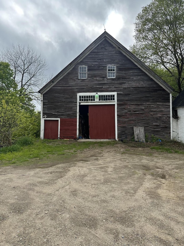 210 Ferguson Rd, Shapleigh, ME 04076 - detached garage featuring driveway