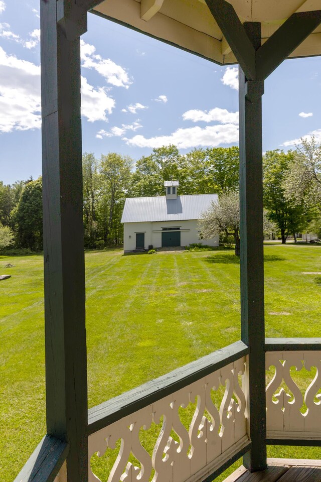 34 Mcphetres Rd, Sangerville, ME 04479 - view of grassy yard with view of wooded area