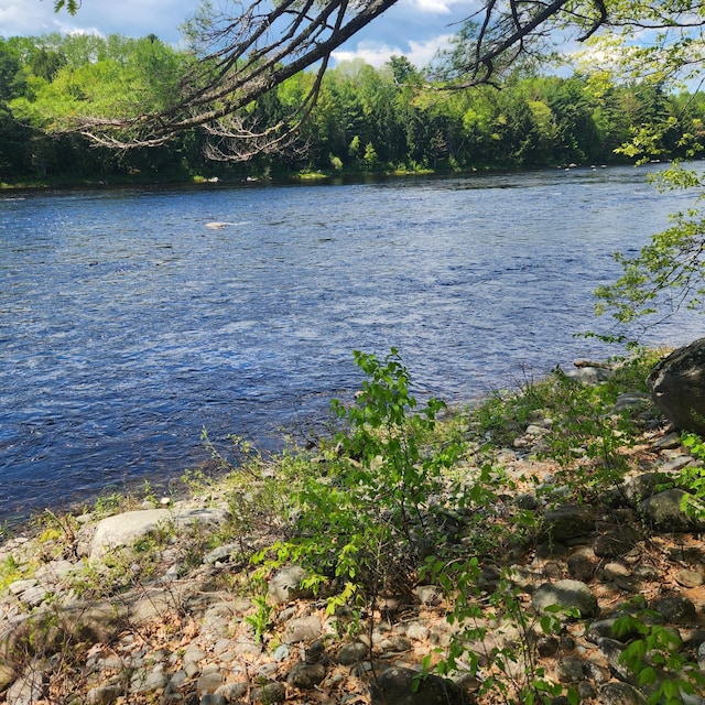 849 N Rd, Medford, ME 04463 - water view with a heavily wooded area