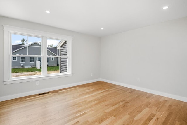 81 Creeks Edge Dr Unit 0, Saco, ME 04072 - spare room featuring light wood-style flooring and recessed lighting