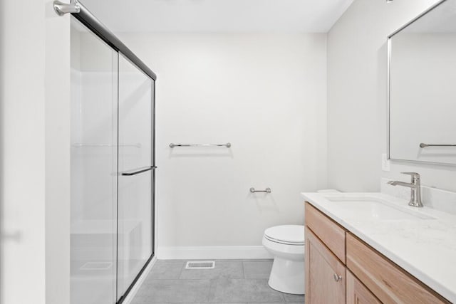 81 Creeks Edge Dr Unit 0, Saco, ME 04072 - full bathroom with vanity, tile patterned floors, and a shower with door