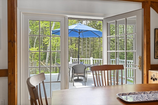 49 Moose Walk Rd, Westport Island, ME 04578 - dining room featuring plenty of natural light