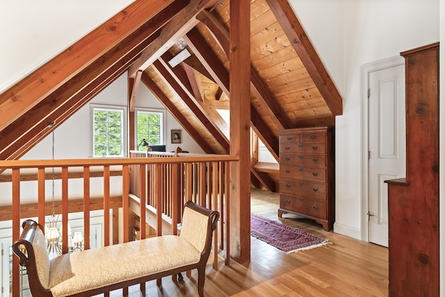 49 Moose Walk Rd, Westport Island, ME 04578 - hall featuring wood finished floors