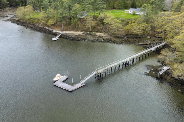 49 Moose Walk Rd, Westport Island, ME 04578 - bird's eye view of a nearby body of water