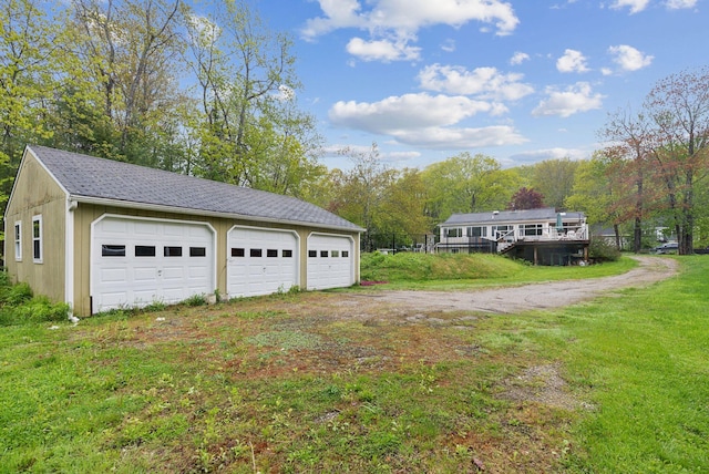 47 Woods Circle Rd, Yarmouth, ME 04096 - detached garage with driveway