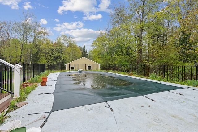 47 Woods Circle Rd, Yarmouth, ME 04096 - view of pool featuring a patio and a diving board
