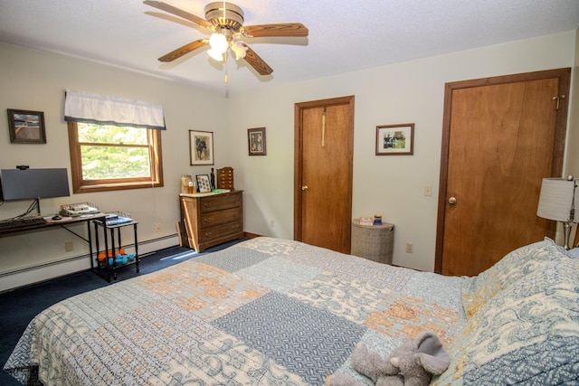 189 Stetson Rd E, Levant, ME 04456 - bedroom with carpet flooring and a ceiling fan