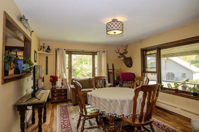 189 Stetson Rd E, Levant, ME 04456 - dining space featuring healthy amount of natural light, wood finished floors, and baseboard heating