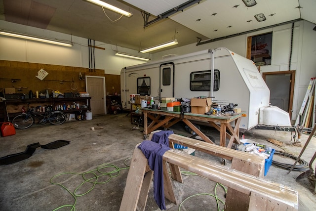 189 Stetson Rd E, Levant, ME 04456 - garage with a workshop area