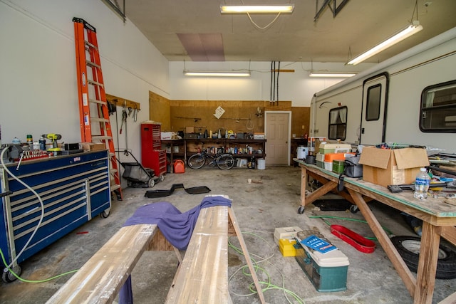 189 Stetson Rd E, Levant, ME 04456 - garage with a workshop area