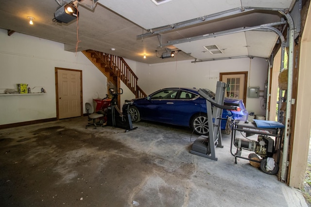 189 Stetson Rd E, Levant, ME 04456 - garage with a garage door opener