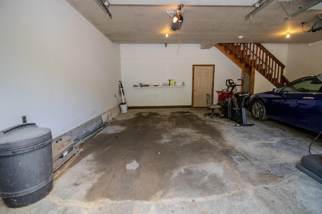 189 Stetson Rd E, Levant, ME 04456 - garage featuring a garage door opener