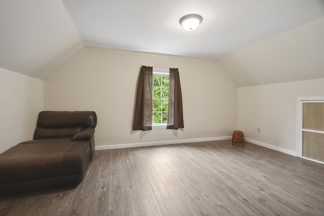 44 Emery Mills Rd, Lebanon, ME 04027 - bonus room with vaulted ceiling, wood finished floors, and baseboards