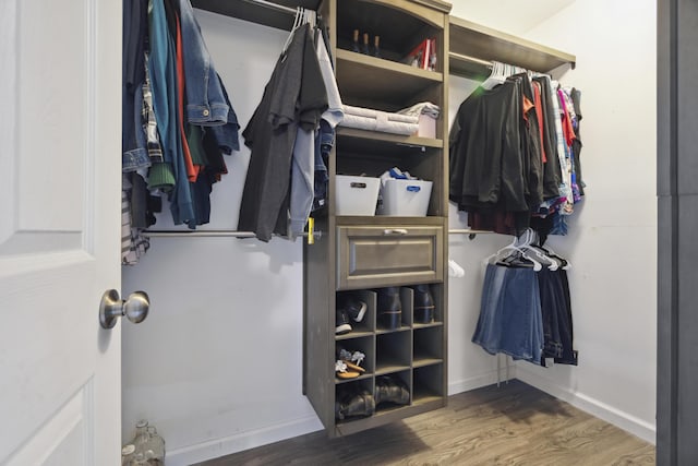 44 Emery Mills Rd, Lebanon, ME 04027 - walk in closet featuring wood finished floors