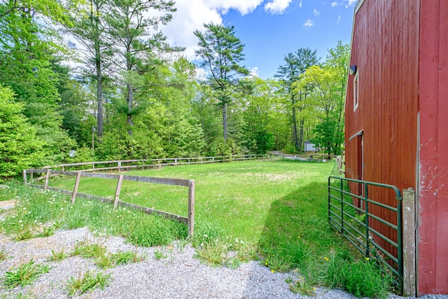 24 Cassella Dr, Jefferson, ME 04348 - view of yard featuring a wooded view