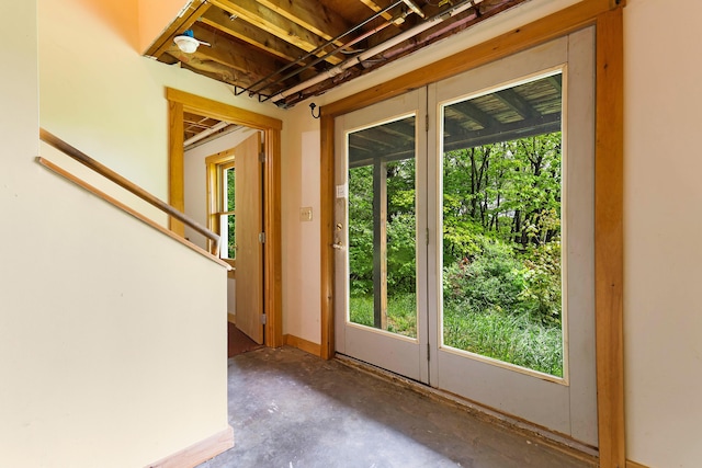 37 Boulder Dr, Auburn, ME 04210 - doorway to outside with concrete floors