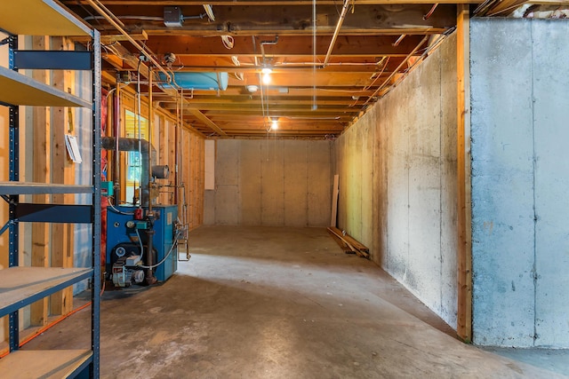 37 Boulder Dr, Auburn, ME 04210 - unfinished below grade area with a heating unit