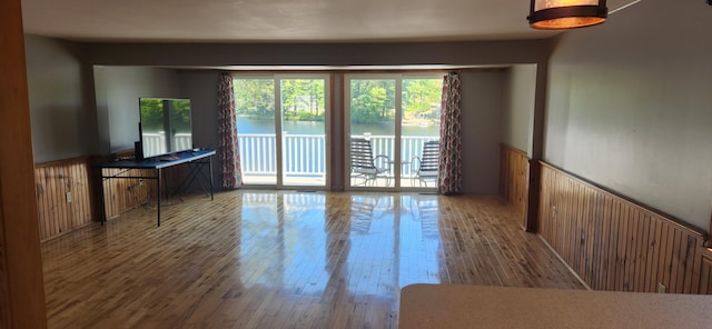 162 30th St, Shapleigh, ME 04076 - living room with a wainscoted wall and wood finished floors
