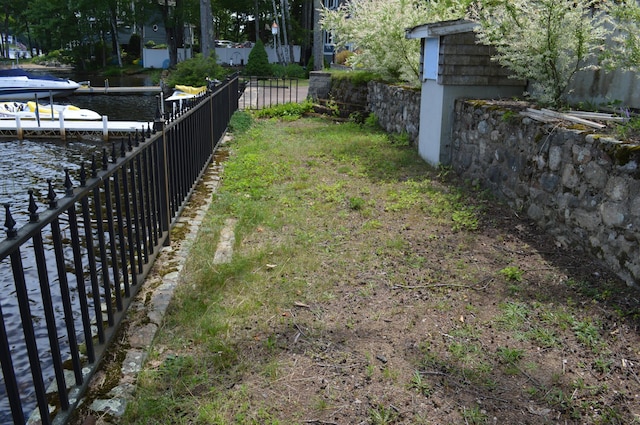 162 30th St, Shapleigh, ME 04076 - view of yard with a water view and a boat dock