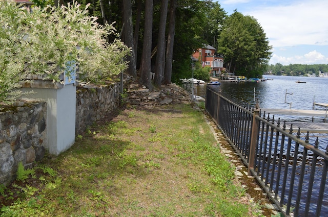 162 30th St, Shapleigh, ME 04076 - view of yard with a water view and a boat dock