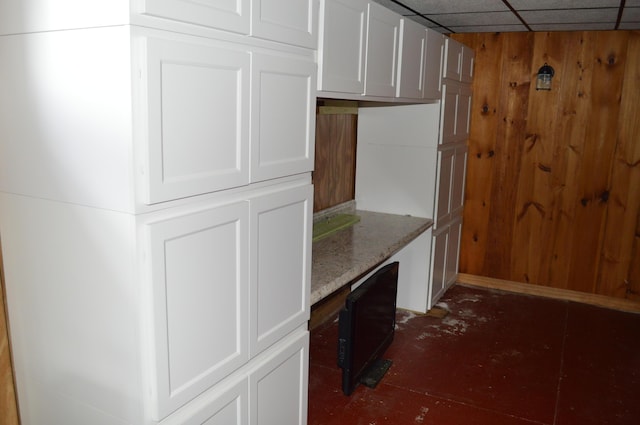 162 30th St, Shapleigh, ME 04076 - kitchen with white cabinetry and light stone counters