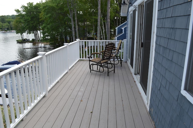 162 30th St, Shapleigh, ME 04076 - wooden terrace with a water view