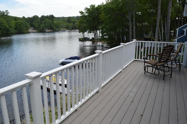 162 30th St, Shapleigh, ME 04076 - wooden terrace with a water view