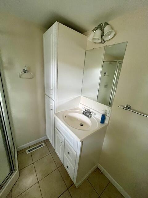 162 30th St, Shapleigh, ME 04076 - full bath featuring tile patterned flooring, vanity, and a stall shower