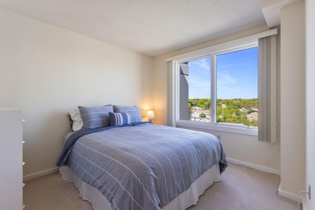 31 E Grand Ave Unit 80, Old Orchard Beach, ME 04064 - bedroom featuring light carpet, baseboards, and a textured ceiling