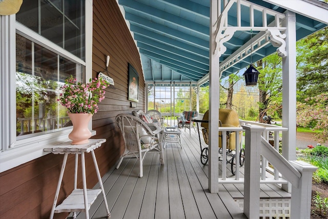 62 Blackswoods Rd, Franklin, ME 04634 - view of wooden deck