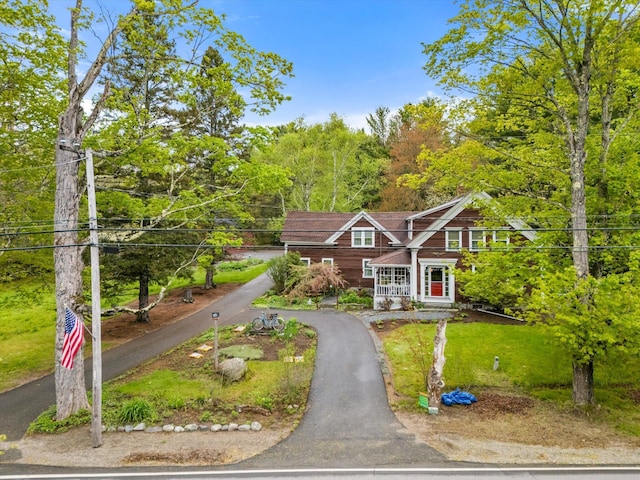 62 Blackswoods Rd, Franklin, ME 04634 - view of front of home featuring a front lawn