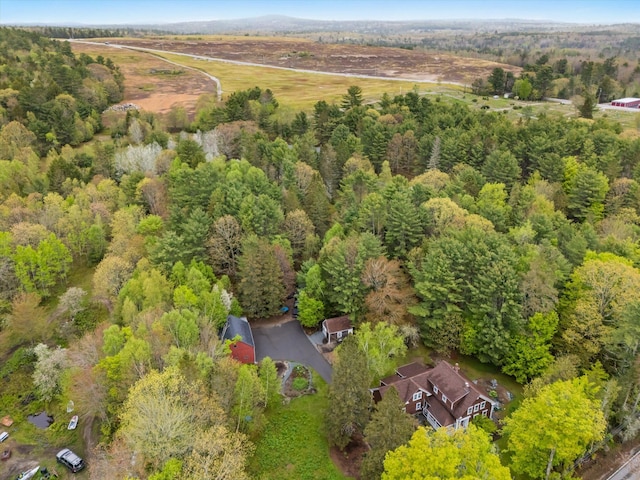 62 Blackswoods Rd, Franklin, ME 04634 - aerial overview of property's location featuring a forest