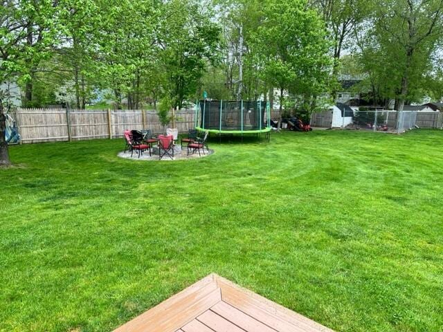 4 Buttonwood Rd, South Berwick, ME 03908 - view of yard with a trampoline