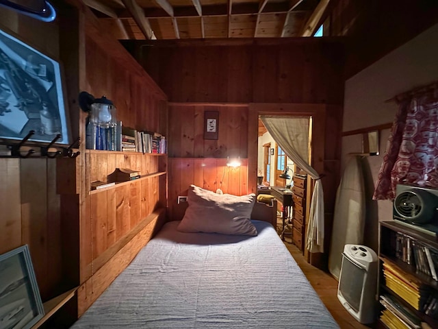 63 Naples Rd, Harrison, ME 04040 - bedroom with wooden walls