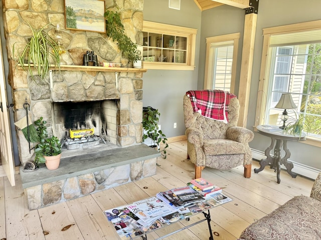7 Ponderosa Ln, Biddeford, ME 04005 - living room featuring hardwood / wood-style floors, baseboards, and healthy amount of natural light
