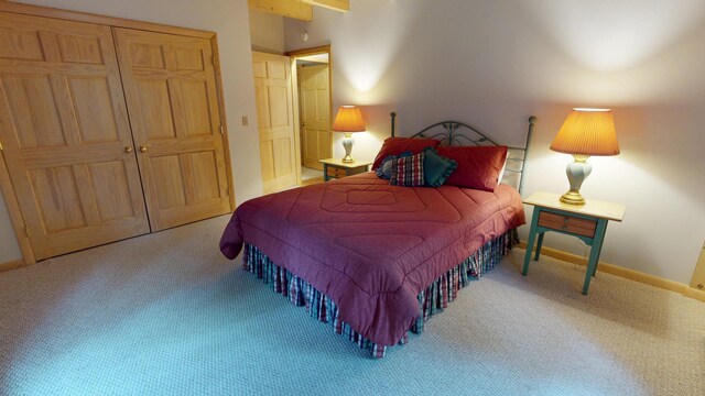 129 Maple Shore Ln, Stetson, ME 04488 - bedroom featuring carpet, baseboards, and a closet