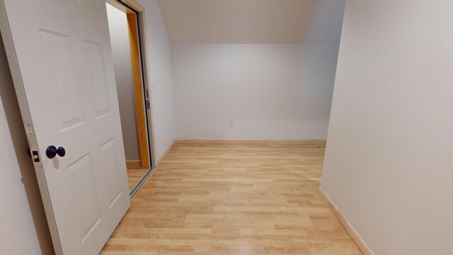 129 Maple Shore Ln, Stetson, ME 04488 - hall with light wood-type flooring