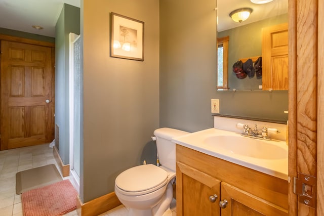 303 Williams Rd, Bradford, ME 04410 - full bathroom featuring vanity and tile patterned flooring