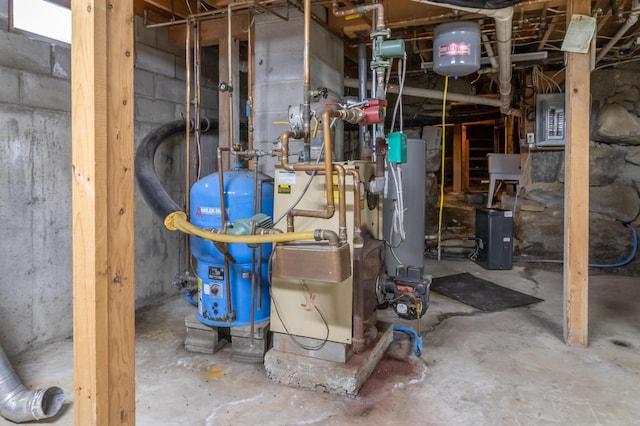 303 Williams Rd, Bradford, ME 04410 - utilities with electric panel and water heater
