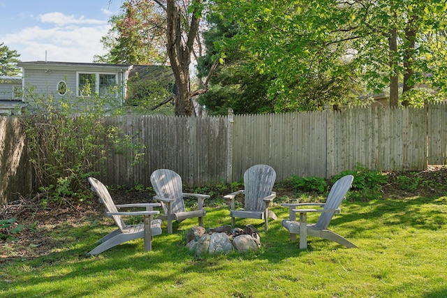 90 Wellington Rd, Portland, ME 04103 - view of yard featuring an outdoor fire pit