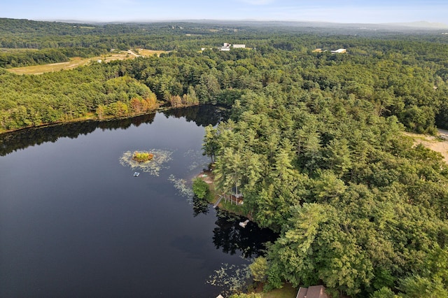 29 Island Pond Rd, Leeds, ME 04263 - aerial view of property and surrounding area with a heavily wooded area and a nearby body of water