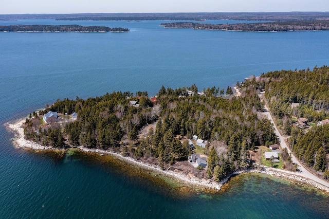 463 Martin Point Rd, Friendship, ME 04547 - aerial view of property's location featuring a large body of water