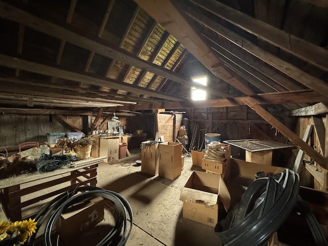 41 S Main St, Guilford, ME 04443 - view of unfinished attic