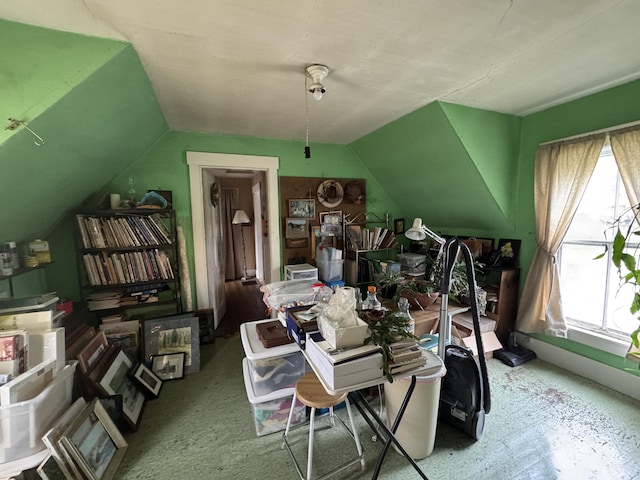 41 S Main St, Guilford, ME 04443 - dining space featuring vaulted ceiling