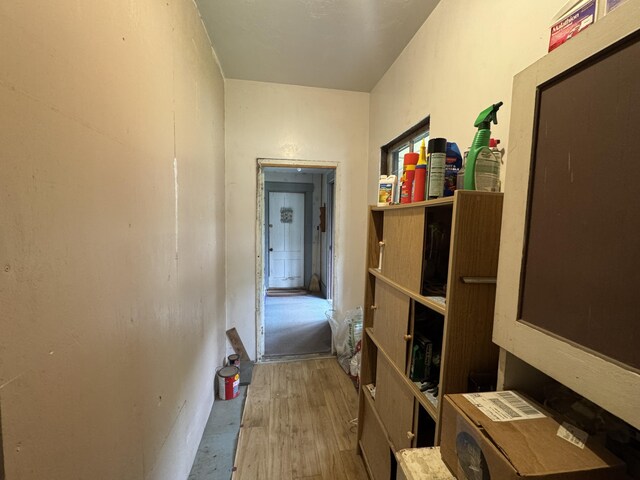 41 S Main St, Guilford, ME 04443 - hallway with wood finished floors